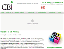 Tablet Screenshot of cbiprinting.com